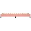 vidaXL Cadre de lit sans matelas rose 100x200 cm velours