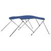 vidaXL Auvent bimini &agrave; 3 arceaux Bleu 183x180x137 cm