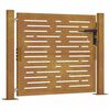 vidaXL Portail de jardin 100x75 cm en acier Corten, design carr&eacute;