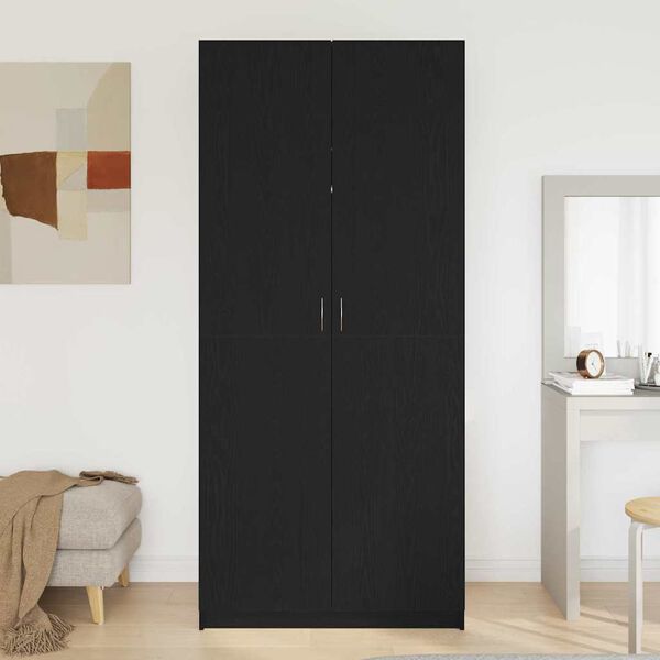 vidaXL Armoire Chêne noir 90 x 52 x 200 cm Bois d'ingénierie