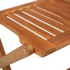 vidaXL Ensemble &agrave; manger de jardin pliable 3 pcs Bois d'acacia solide