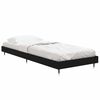 vidaXL Cadre de lit sans matelas noir 75x190 cm bois ing&eacute;nierie