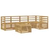 vidaXL Ensemble de canap&eacute;s d'ext&eacute;rieur 6 pc Blanc Bois d'Acacia Massif