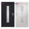vidaXL Porte d'entr&eacute;e anthracite 98x208 cm PVC