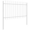 vidaXL Cl&ocirc;ture de jardin 5 pcs Blanc 8,5 x 0,8 m
