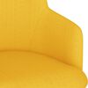 vidaXL Tabourets de bar lot de 2 jaune moutarde tissu