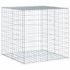 vidaXL Panier gabion avec couvercle 100x100x100 cm fer galvanisé