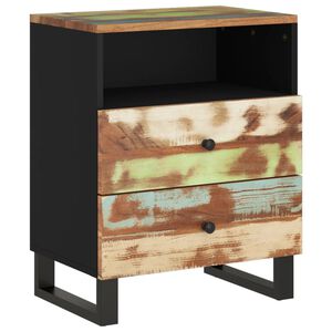 vidaXL Table de chevet 50x33x62cm Bois de r&eacute;cup&eacute;ration et d'ing&eacute;nierie