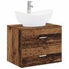 vidaXL Ensemble de mobilier de salle de bain Bois ancien