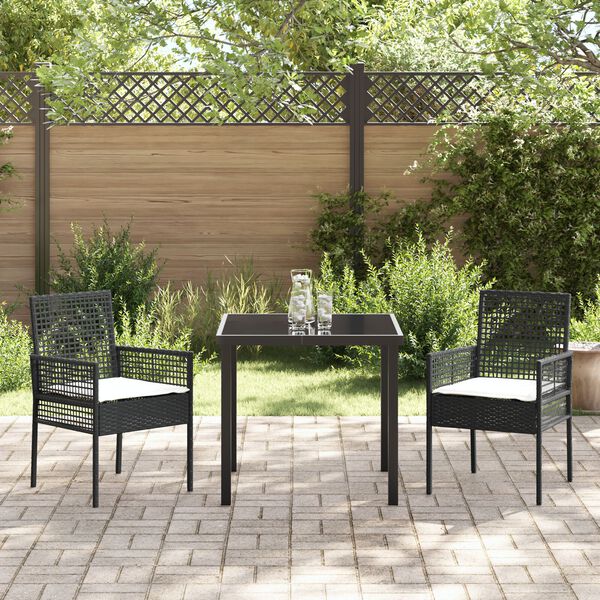 vidaXL Ensemble de salle à manger pour jardin 5 pcs Marron polyrotin