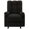 vidaXL Fauteuil inclinable Noir Tissu