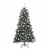 vidaXL Sapin de No&euml;l artificiel Vert 180 cm PVC, plastique et acier