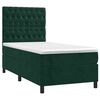 vidaXL Sommier &agrave; lattes de lit avec matelas Vert fonc&eacute; 90x190 cm