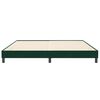 vidaXL Cadre de lit sans matelas vert fonc&eacute; 200x210 cm velours