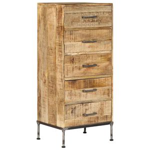 vidaXL Coffre &agrave; tiroirs 45x35x106 cm Bois de manguier massif