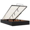 vidaXL Cadre de lit ottoman avec matelas noir 120x190 cm similicuir