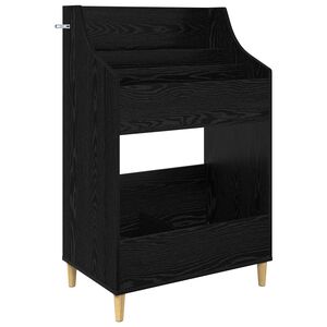 vidaXL &Eacute;tag&egrave;res &agrave; M&eacute;dias Ch&ecirc;ne noir 70,5 x 46 x 112 cm