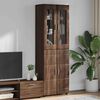 vidaXL Haut Armoire avec &eacute;tag&egrave;re FLORIN Ch&ecirc;ne brun 60 x 35 x 182 cm
