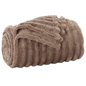 vidaXL plaid Camel 270 x 240 cm 1.85 kg Polaire