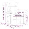 vidaXL Fauteuil inclinable &eacute;lectrique Marron Tissu