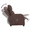 vidaXL Fauteuil de massage &eacute;lectrique Marron Similicuir