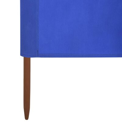 vidaXL Paravent 5 panneaux Tissu 600 x 160 cm Bleu azuré