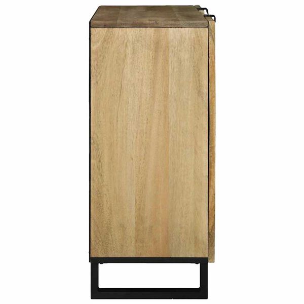 vidaXL Buffet Marron 90 x 33 x 75 cm bois de manguier massif