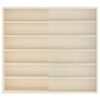 vidaXL Vitrine Murale avec &eacute;tag&egrave;re Beige 60 x 8,5 x 54 cm Contreplaqu&eacute;