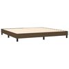 vidaXL Sommier &agrave; lattes de lit avec matelas Marron fonc&eacute; 200x200 cm