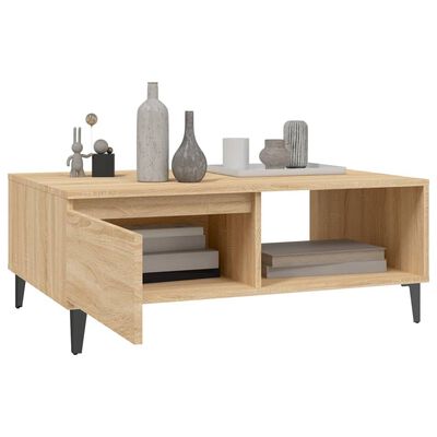 vidaXL Table basse chêne sonoma 90x60x35 cm bois d'ingénierie