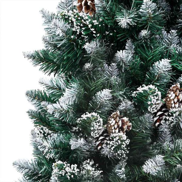 vidaXL Arbre de No&euml;l artificiel avec LED/boules pommes de pin 150cm