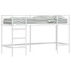 vidaXL Lit mezzanine pour enfants Blanc 99,5 x 190 cm Acier