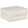 vidaXL Canap&eacute; modulaire cr&egrave;me 70x70x36 tissu