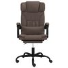 vidaXL Fauteuil inclinable de bureau Marron Similicuir