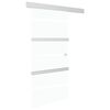 vidaXL Porte coulissante &agrave; but&eacute;es Verre ESG et aluminium 90x205 cm