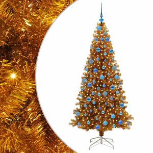 vidaXL Sapin de No&euml;l Dor&eacute; 180 cm PET