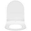 vidaXL Si&egrave;ge de toilette R&eacute;glable Blanc 50 x 36,5 x 5 cm Polypropyl&egrave;ne