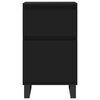 vidaXL Buffets 2 pcs noir 40x35x70 cm bois d’ingénierie