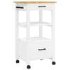 vidaXL Chariot de cuisine MONZA 48x40x88,5 cm bois massif de pin