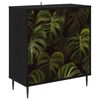 vidaXL Buffet ELBURG Ch&ecirc;ne noir 69 x 33 x 76 cm Bois d'ing&eacute;nierie