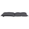 vidaXL Coussins de chaise de jardin &agrave; dossier bas lot de 4 anthracite