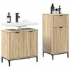 vidaXL Ensemble de mobilier de salle de bain 2 pcs Ch&ecirc;ne Sonoma