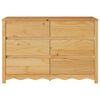 vidaXL Commode Drammen Chêne 111 x 43 x 73,5 cm Bois de pin massif