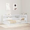 vidaXL T&ecirc;te de lit de rangement Blanc 90 cm Bois d'ing&eacute;nierie