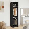 vidaXL Armoire Ch&ecirc;ne noir 50 x 50 x 200 cm Bois d'ing&eacute;nierie