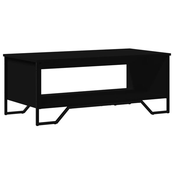 vidaXL Table basse noir 100x51x40 cm bois d'ing&eacute;nierie