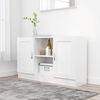 vidaXL Buffet Blanc 120x30,5x70 cm Bois d'ing&eacute;nierie