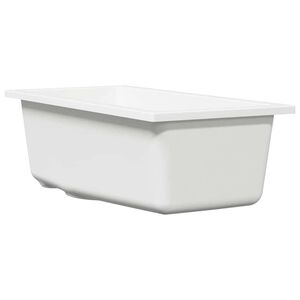vidaXL &Eacute;vier de cuisine Blanc 21 x 44 x 14 cm Granite