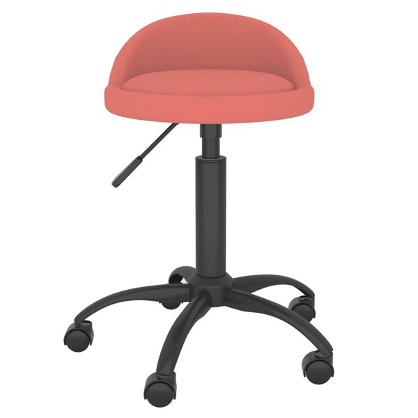 vidaXL Chaises pivotantes &agrave; manger lot de 2 Rose Velours