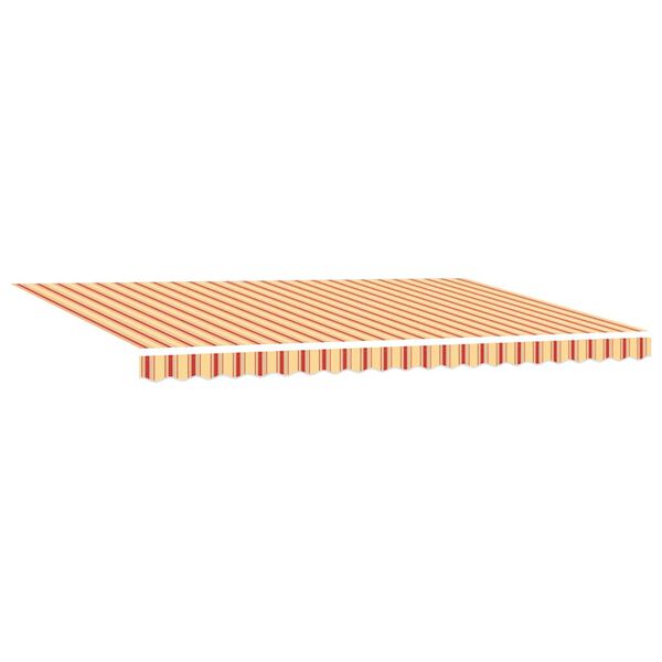 vidaXL Auvent Rétractable Jaune et Orange 500 × 300 cm Tissu et Métal